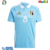 Belgija Timothy Castagne #21 Gostujuci Dres EP 2024 Kratak Rukav